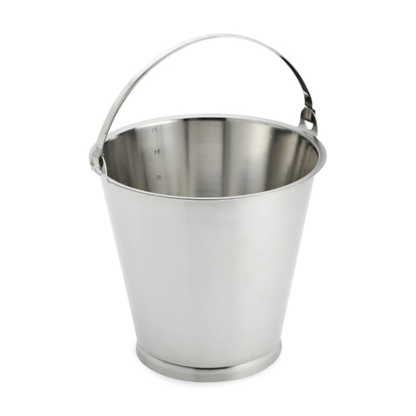 BUCKET SS GRADUATED 10LT 1806 100